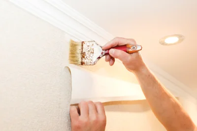 Pose de papier peint à Belvézet — revêtements muraux et toiles de verre